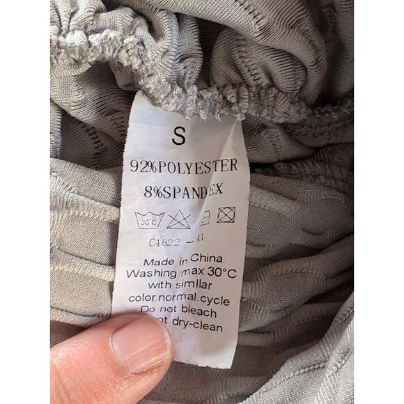 Womans Gray High Waisted TikTok Honeycomb Butt Lift Leggings Size Small - Picture 7 of 7